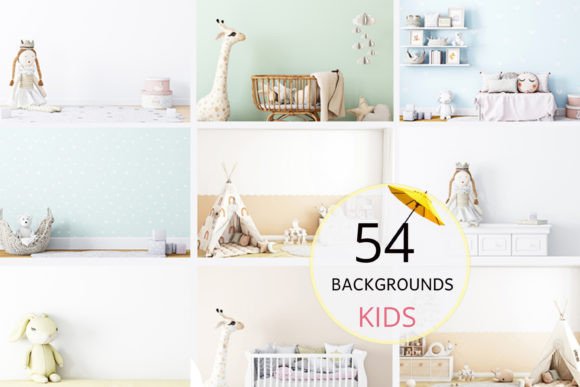 Download Blank Wall Kids Room Mockups - 132 - Mockup Collection