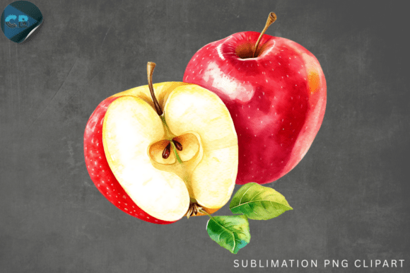 Download Watercolor Red Apple PNG Clipart - Water Collection