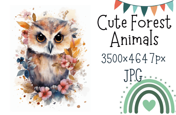 Download Cute Watercolor Owl Printable Nursery Ar - Water Collection