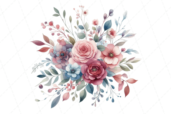 Download Watercolor Clip Art Floral Arrangement - Water Collection