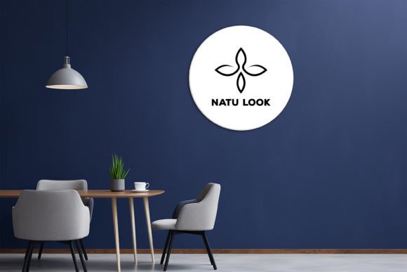 Download Blue Interior Mockup | Livingroom Mockup - Mockup Collection