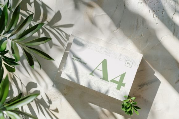 Download Realistic A4 Paper Mockup - Mockup Collection