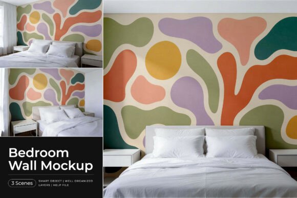 Download Bedroom Wall Mockup - Mockup Collection