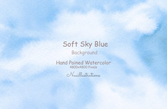 Download Soft Sky Blue Watercolor Background - Water Collection