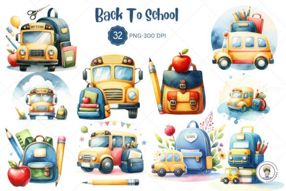 Download Watercolor Back to School Concept - Water Collection
