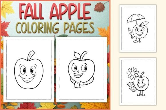 Download Fall Apple Coloring Pages for Kids - Kids Collection