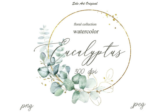 Download Eucalyptus Clipart Frame Watercolor - Water Collection