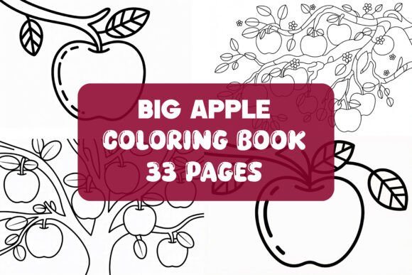 Download 33 Big Apple Coloring Pages for Kids - Kids Collection
