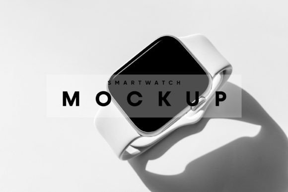 Download IWatch Lies on Floor Mockup - Mockup Collection