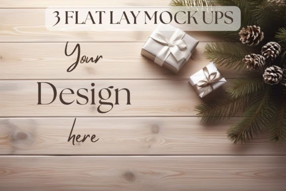 Download 3 Flat Lay Mockups Christmas Holiday - Mockup Collection