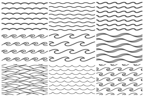 Download Seamless Water Waves Pattern - Water Collection