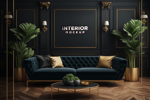 Download Logo Mockup in the Luxury Interior - Mockup Collection