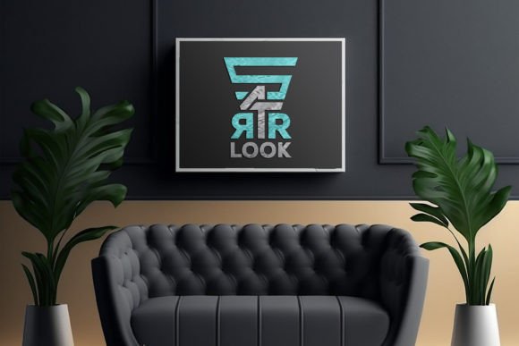 Download Living Room Board Mockup with Sofa - Mockup Collection