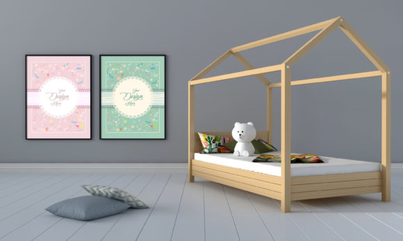 Download Minimalist Kids Bedroom Empty Frames - Kids Collection