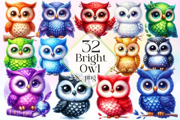 Download Bright Owl Sublimation Clipart PNG - Owl sublimation Collection