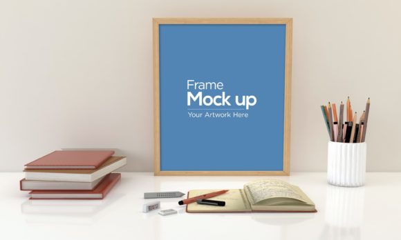 Download Kids Photo Frame Laying on Floor Mockup - Mockup Collection