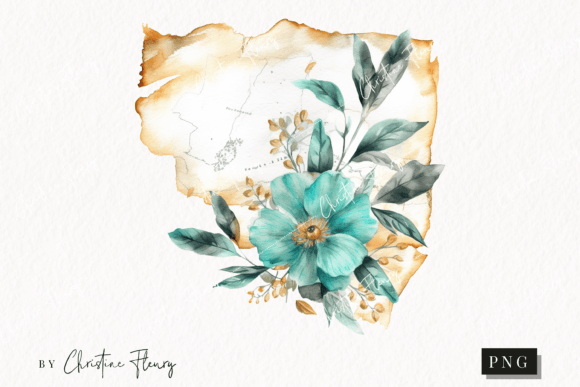 Download Watercolor Flower Map Clipart - Water Collection
