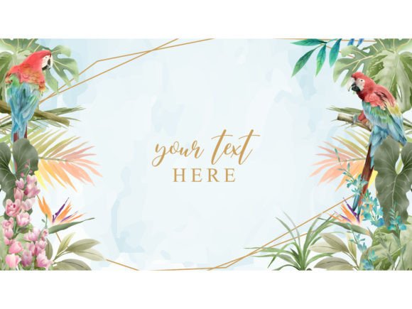 Download Tropical Background Floral Watercolor - Water Collection
