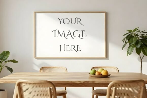 Download Horizontal Wood Frame Mockup - Mockup Collection