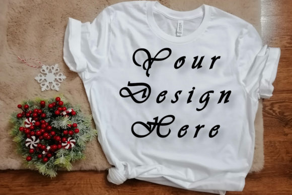Download Mockups Christmas White T-shirt Picture - Mockup Collection