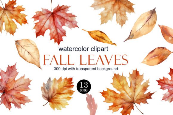 Download Watercolor Fall Leaves Clipart PNG - Water Collection