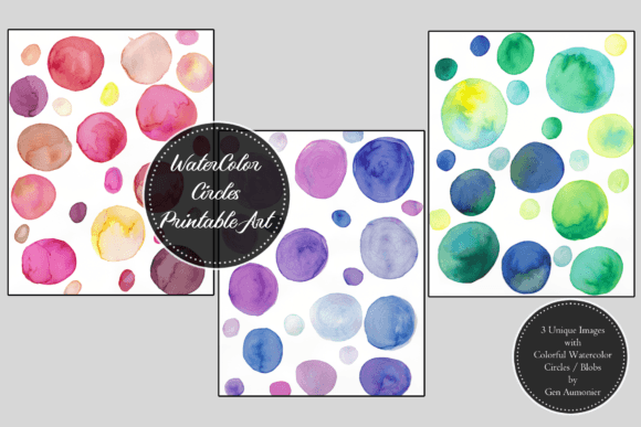 Download Watercolor Circles Printable Wall Art - Printable wall art Collection