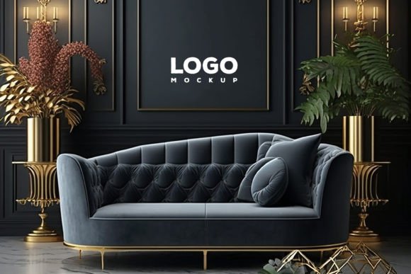 Download Luxury Interior Logo Mockup - Mockup Collection