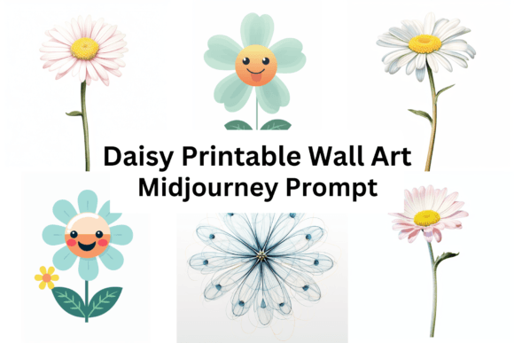 Download Ai Prompt for Daisy Printable Wall Art - Printable wall art Collection