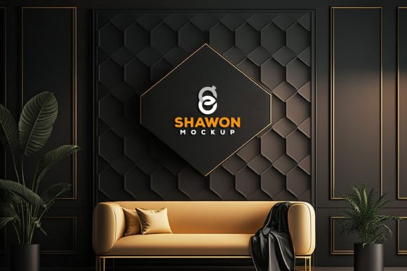 Download Luxury Interior Logo Mockup - Mockup Collection