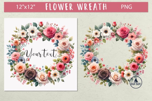 Download Floral Wreath Clipart| Watercolor Wreath - Water Collection