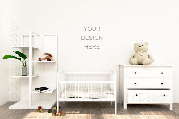 Download Baby Room Mockup, Nursery Mock Up Scene - Mockup Collection