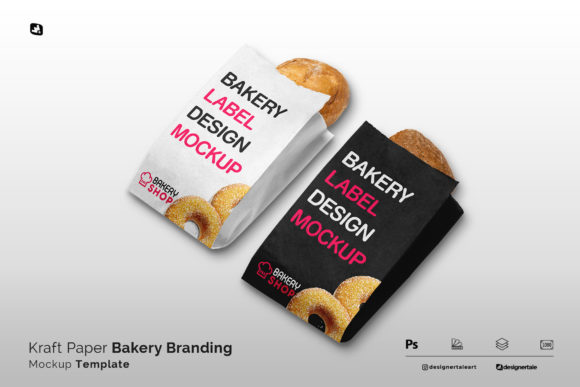 Download Kraft Paper Bakery Branding Mockup - Mockup Collection