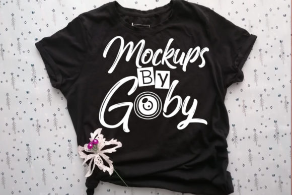 Download Mockups Christmas Pictures, Black Tshirt - Mockup Collection