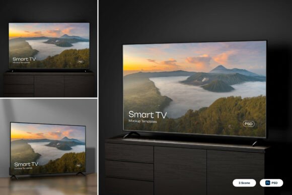 Download TV 3D Mockup - Mockup Collection