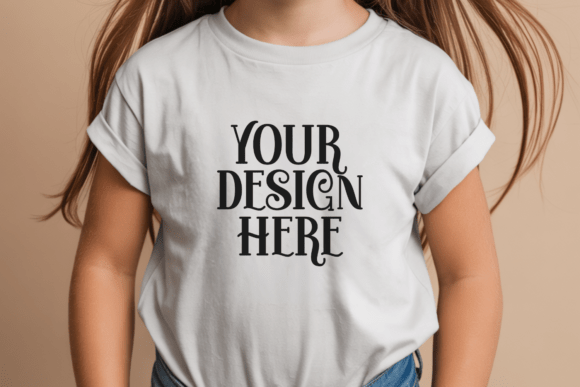 Download Gildan 5000B White Kids T-Shirt Mockup - Mockup Collection