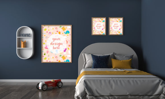 Download Minimalist Kids Bedroom Empty Frames - Kids Collection