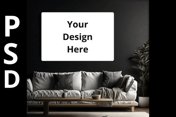 Download PSD Landscape Canvas Wall Art Mockup - Mockup Collection