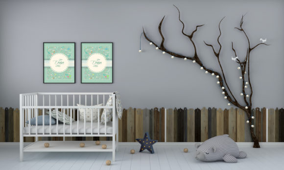 Download Minimalist Kids Bedroom Empty Frames - Kids Collection