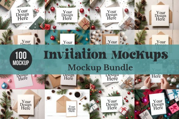 Download Invitation Mockups,Christmas Card Mockup - Mockup Collection