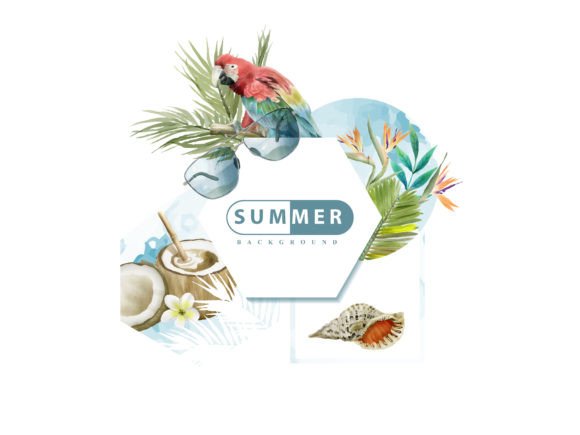 Download Tropical Background Floral Watercolor - Water Collection
