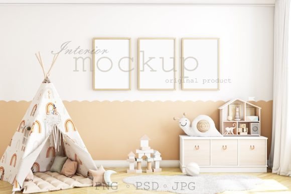 Download Frame Mockup Kids, Interior Mockup - Mockup Collection