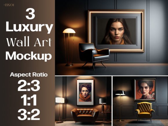 Download Luxury Frame Mockup Bundle. Modern Frame - Mockup Collection