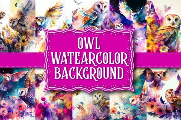 Download Owl Watercolor Background - Water Collection
