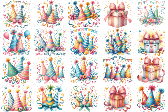 Download PartyJoy Watercolor Celebration Bundle - Water Collection