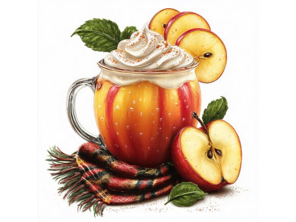 Download 12 JPG Apple Cider Watercolor Set - Water Collection