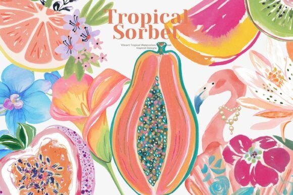 Download Tropical Watercolor Clipart Bundle - Water Collection