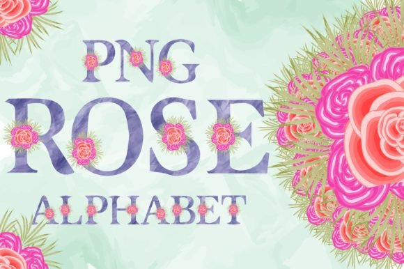 Download Watercolor Rose Alphabet - Water Collection