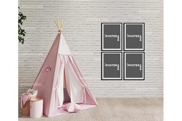 Download Kid Room Mockups, Child Wall Mockup - Mockup Collection