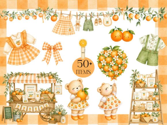 Download Watercolor Orange Market Clipart - Water Collection
