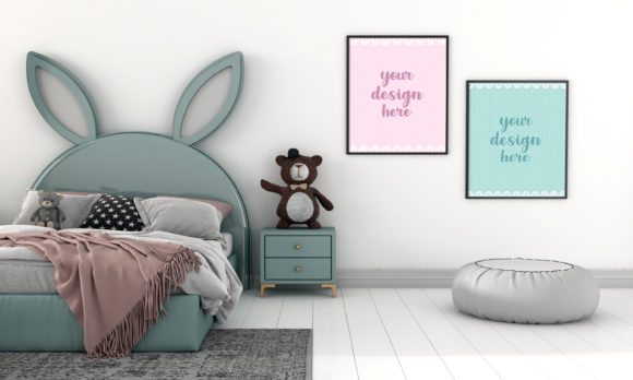 Download Minimalist Kids Bedroom Empty Frames - Kids Collection
